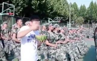 辟谣军训吃瓜视频是真的吗,真相揭秘
